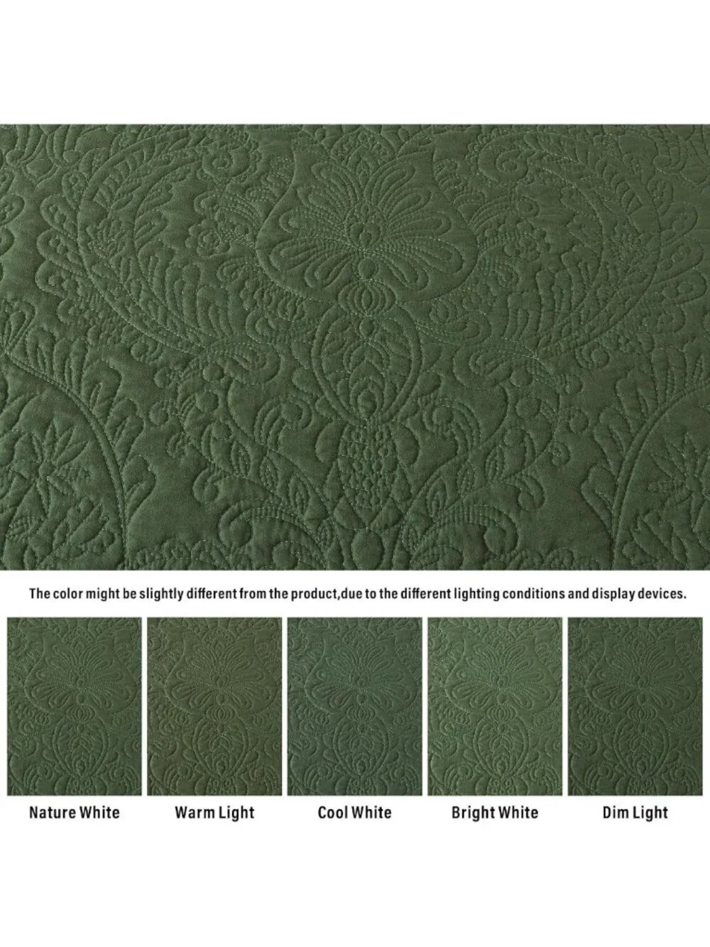 Lightweight King Quilt Set - 3 Piece Reversible Microfiber Bedspread for